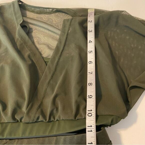 Weissman dance costume 2 piece Cropped Mesh top 2 piece SM11827 MT10011 MC - Picture 6 of 11